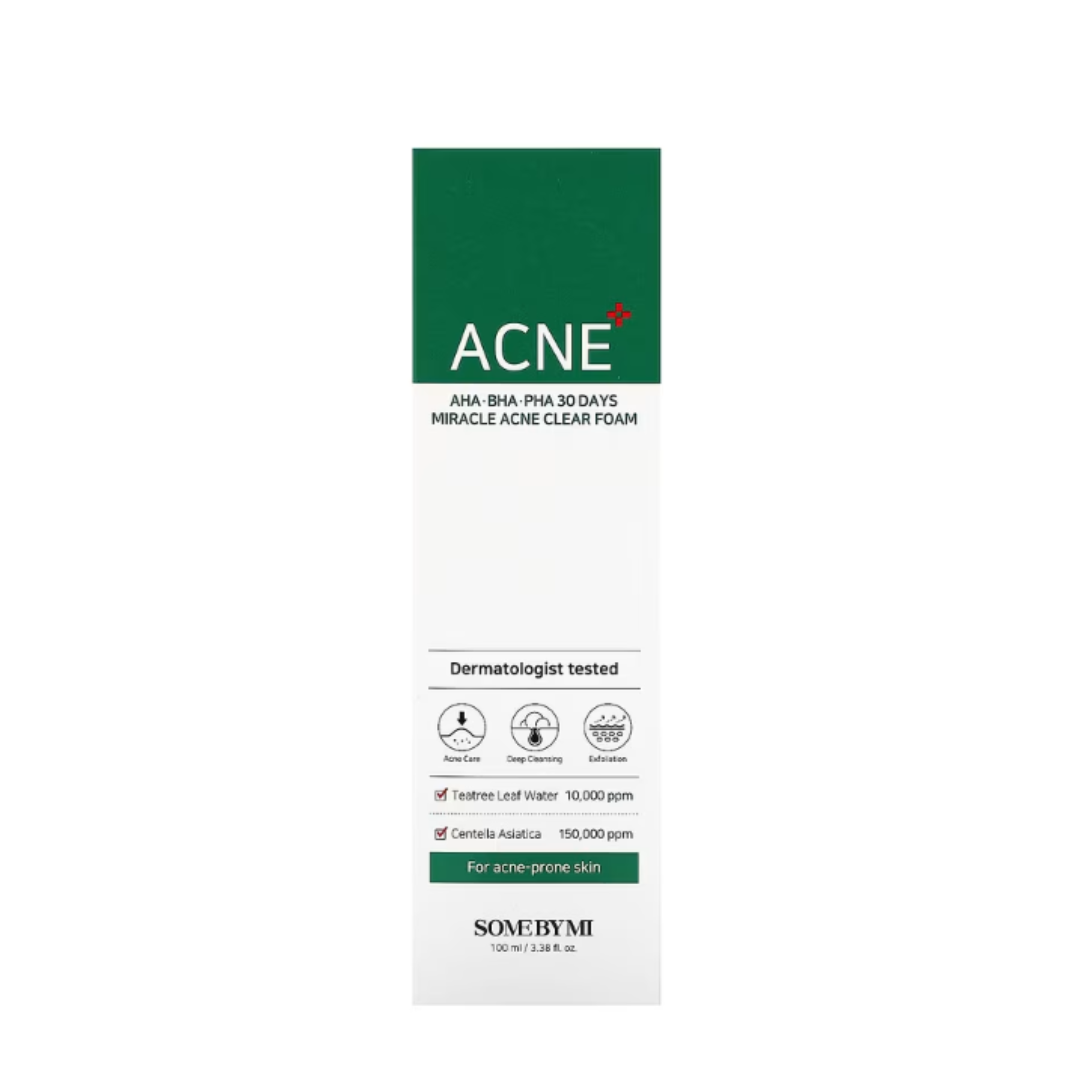 SOME BY MI, AHA, BHA, PHA 30 Days Miracle Acne Clear Foam
